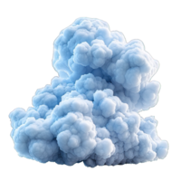 AI generated cloud isolated on transparent background ,generative ai png