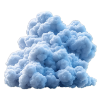 AI generated cloud isolated on transparent background ,generative ai png