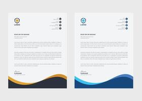 Corporate Business Letterhead Template. Editable Vector. Modern professional business letterhead design template. vector