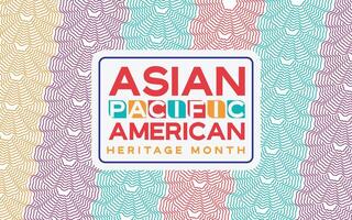 Asian American and Pacific Islander Heritage Month background vector