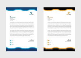Corporate Business Letterhead Template. Editable Vector. Modern professional business letterhead design template. vector