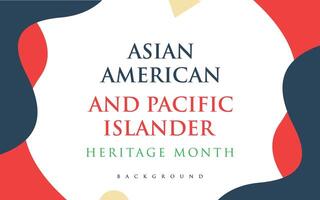 Asian American and Pacific Islander Heritage Month background vector