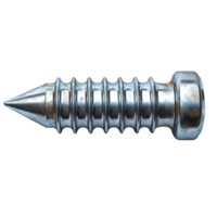 AI generated screw isolated on transparent background ,rusty bolt png ,generative ai