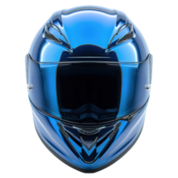 AI generated front view of motorbike helmet isolated on transparent background ,generative ai png