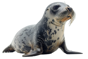 AI generated state sea lion ,seal isolated on transparent background ,generative ai png