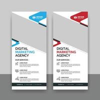 Modern professional business rack card. dl flyer vector template design. corporate business template design.