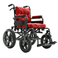 AI generated wheelchair isolated on transparent background ,disability chair png ,generative ai