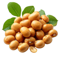 AI generated soybeans isolated on transparent background ,generative ai png