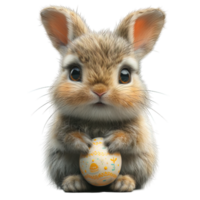 ai generiert süß Ostern Hase isoliert auf transparent Hintergrund ,generativ ai png