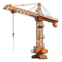 AI generated crane isolated on transparent background ,generative ai png