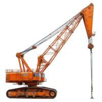 AI generated crane isolated on transparent background ,generative ai png