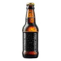 ai gegenereerd bier fles geïsoleerd Aan transparant achtergrond ,bier fles PNG ,generatief ai