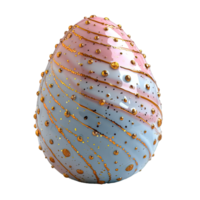 AI generated Easter egg decoration isolated on transparent background ,easter egg png ,generative ai