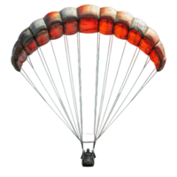 AI generated paraglider in the sky isolated on transparent background ,skydiving png ,generative ai