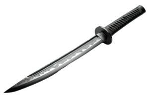 ai gerado tradicional japonês Katana espada isolado em transparente fundo , generativo ai png