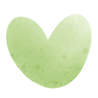 lindo corazón verde png