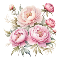 ai gegenereerd waterverf bloemen bloem ontwerp, waterverf bloem regelingen bloemen, waterverf bloem ontwerp, bloem sublimatie bloemen clip art, bruiloft decoratie png