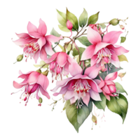 ai genererad vattenfärg blommig blomma design, vattenfärg blomma arrangemang blommig, vattenfärg blomma design, blomma sublimering blommig ClipArt, bröllop dekoration png