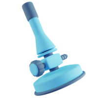 3D Illustration of Blue Bunsen Burner png