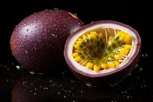 AI generated Tangy Passionfruit food. Generate Ai photo