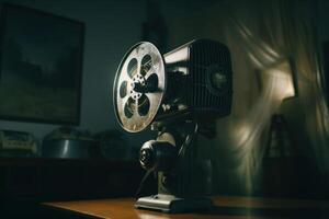 AI generated High-resolution Video projector. Generate Ai photo