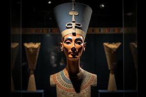 ai generado real reina nefertiti belleza. generar ai foto