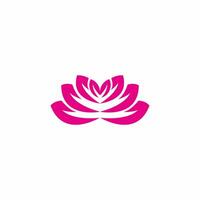 lotus flower pink color vector