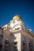 ver de detalles de arquitectura dentro dorado templo - harmandir sahib en amritsar, Punjab, India, famoso indio sij punto de referencia, dorado templo, el principal santuario de sijs en amritsar, India foto