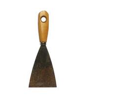 Old scraper isolated on white background with clipping path. photo