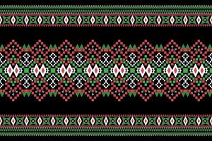 Seamless geometric ethnic Ikat and tradition pattern design for texture and background. Silk and fabric pattern decoration for carpet, Thai clothing, wrapping and wallpaper vector