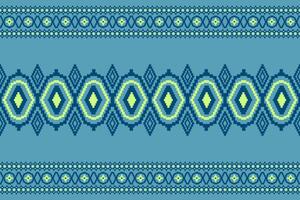 Seamless geometric ethnic Ikat and tradition pattern design for texture and background. Silk and fabric pattern decoration for carpet, Thai clothing, wrapping and wallpaper vector