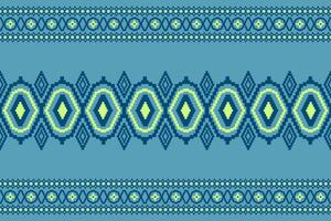 Seamless geometric ethnic Ikat and tradition pattern design for texture and background. Silk and fabric pattern decoration for carpet, Thai clothing, wrapping and wallpaper vector