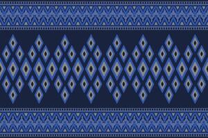 Seamless geometric ethnic Ikat and tradition pattern design for texture and background. Silk and fabric pattern decoration for carpet, Thai clothing, wrapping and wallpaper vector