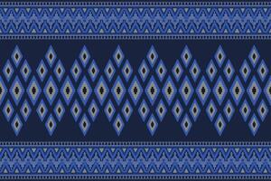 Seamless geometric ethnic Ikat and tradition pattern design for texture and background. Silk and fabric pattern decoration for carpet, Thai clothing, wrapping and wallpaper vector