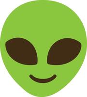 Green Alien Face vector