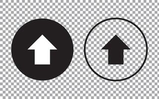 flecha arriba vector icono. esta redondeado plano símbolo