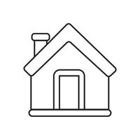 hogar icono, contorno casas iconos, real bienes. vector ilustración