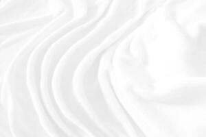 Defocused of abstract white towel background with waves. photo