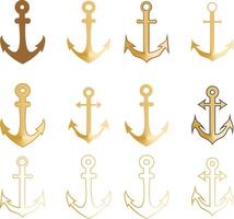 Set of golden anchor vector