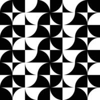 Monochrome geometry black and white seamless pattern trendy creative vector