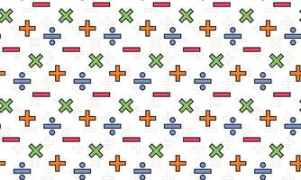 Pattern seamless background of Math Symbols vector