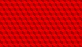 3d cube pattern red background. Vector illustration