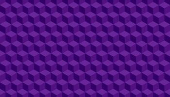 3d cube pattern purple background. Vector illustration