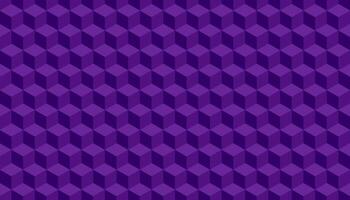 3d cube pattern purple background. Vector illustration