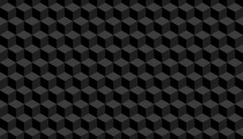 3d cube pattern black background. Vector illustration