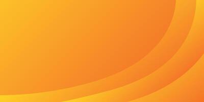 Minimal modern orange gradient background with dynamic curve composition. Vector illustration