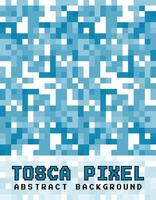 trendy background of Seamless pixel art with turquoise colors. can be used for textile products, merchandise manufacturing, website and digital, advertising, ads, promotion and marketing vector