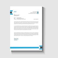 Letterhead design template vector