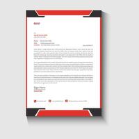 Letterhead design template vector