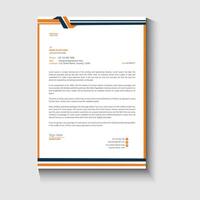 Letterhead design template vector